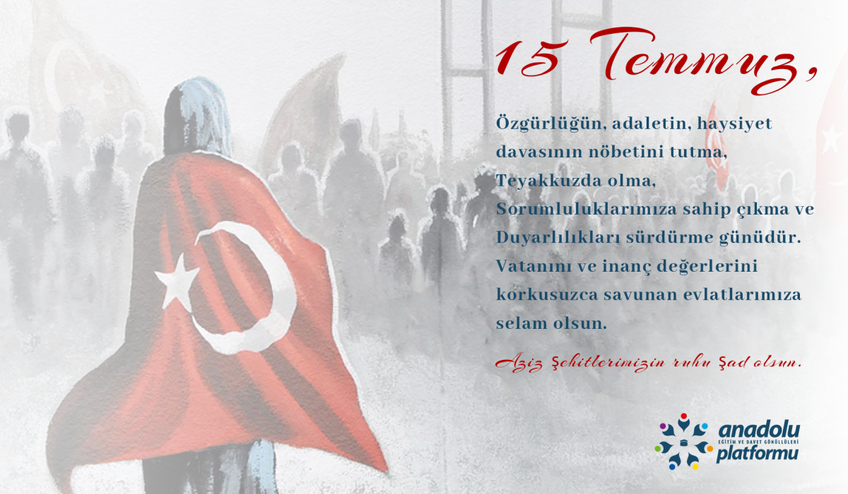 Gün, Duyarlılıklarımızı Sürdürme Günüdür