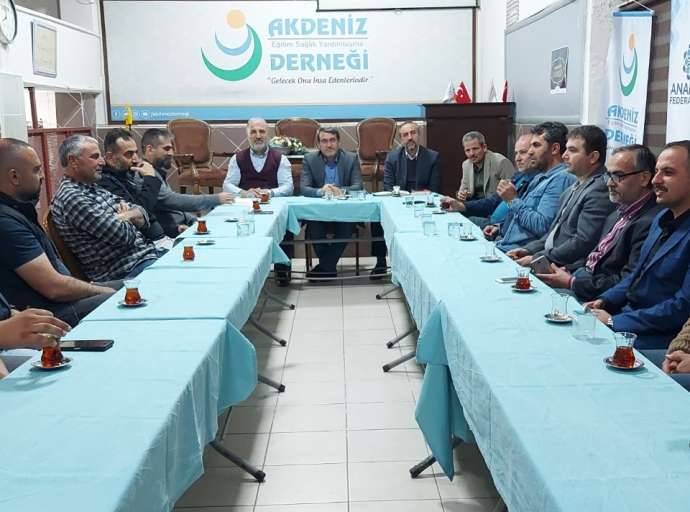 Akdeniz Derneği teşkilat toplantısı yapıldı.