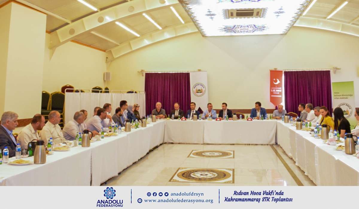 Rıdvan Hoca Vakfı’nda Kahramanmaraş STK Toplantısı Yapıldı