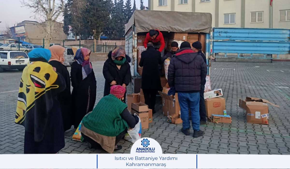Anadolu Federasyonu Yardım Dağıtımlarına Devam Ediyor