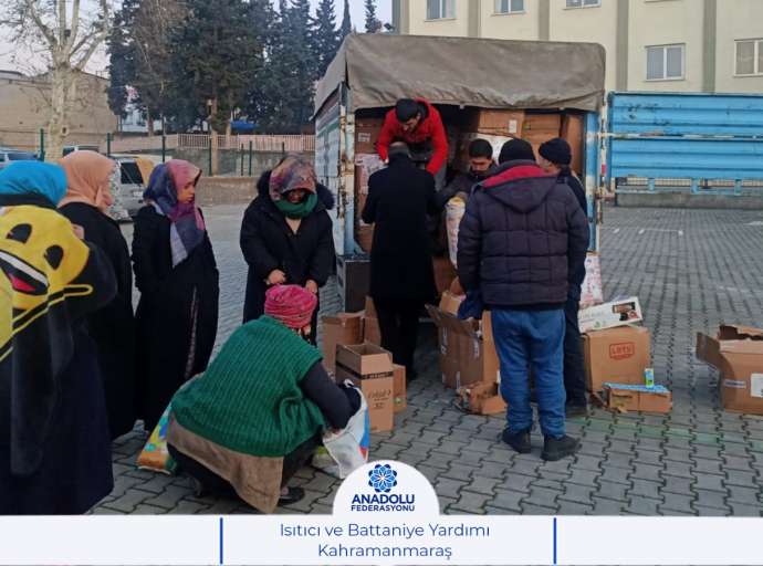 Anadolu Federasyonu Yardım Dağıtımlarına Devam Ediyor