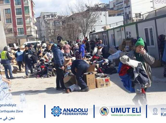 Hatay Kırıkhandaki Depremzedelere Yardımlarımız Devam Ediyor