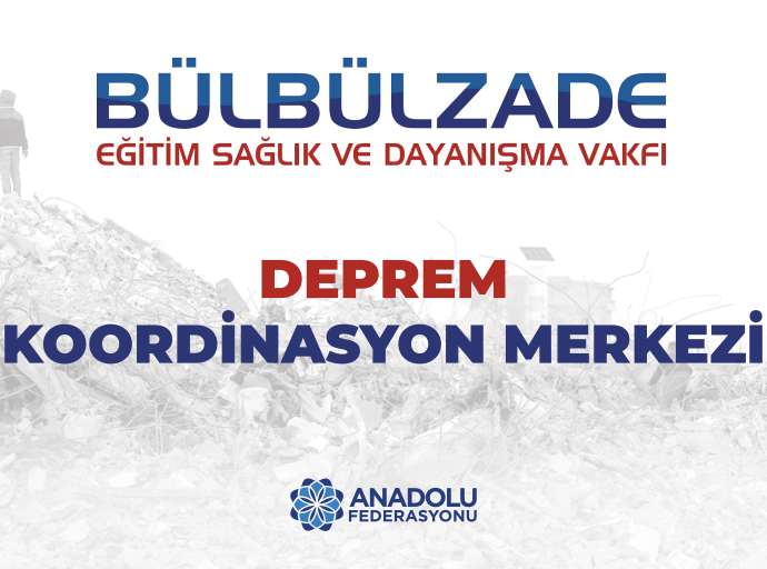 Bülbülzade Vakfı Afet Koordinasyon Birimi Yaraları Sararak Çalışmalarına Devam Ediyor