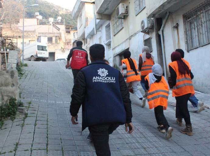 Anadolu Federasyonu Reyhanlı Koordinasyon Merkezi Yardım Faaliyetlerine Devam Ediyor