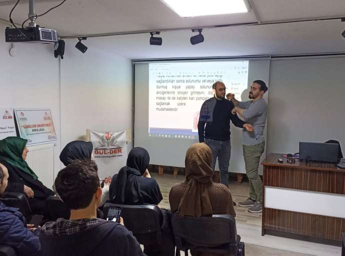 Gül-Der’de Deprem Tedbirleri Kapsamında Temel İlk Yardım Seminerleri Düzenlendi