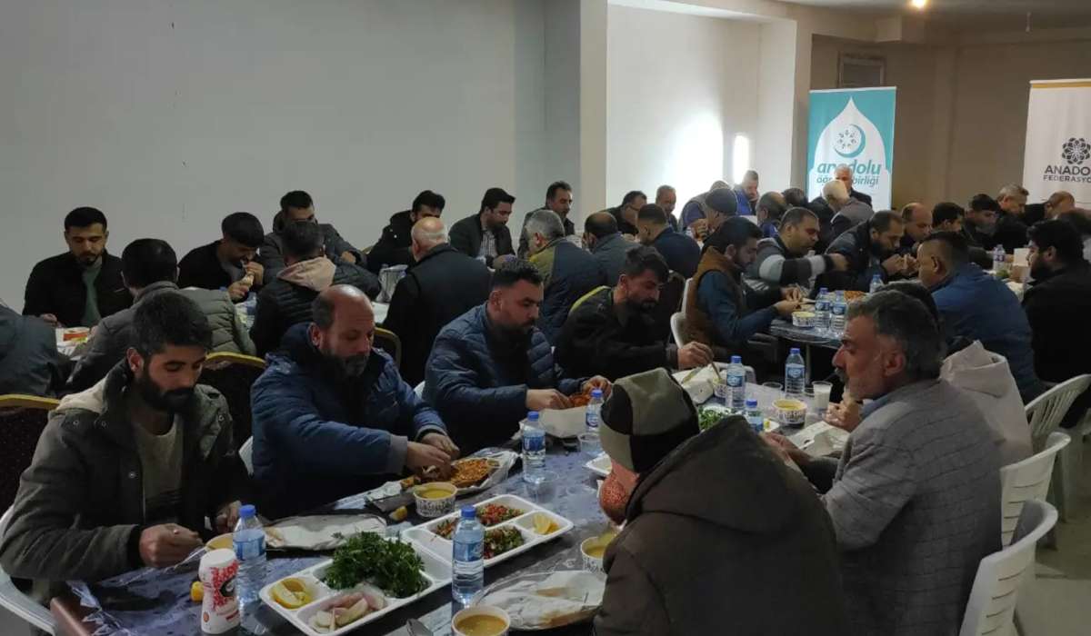 Anadolu Federasyonu Osmaniye Afet Koordinasyon Merkezi İftarda Buluştu