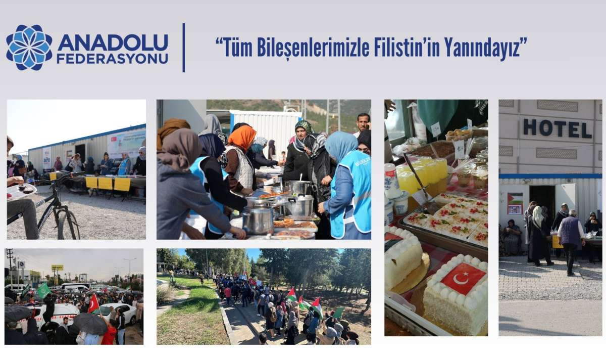 Anadolu Federasyonu Tüm Bileşenleri İle Filistin’in Yanındadır
