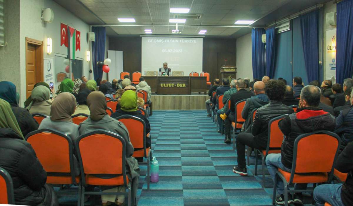 Ülfet-Der, 6 Şubat Depremi ve Miraç Kandili Programı Düzenledi