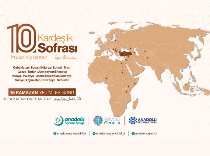 “Kardeşlik Sofrası” 15 Ülkede Kurulacak